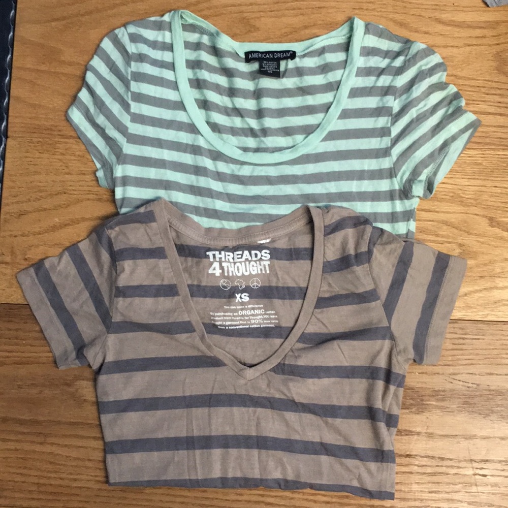 Bundle of 2 striped tees